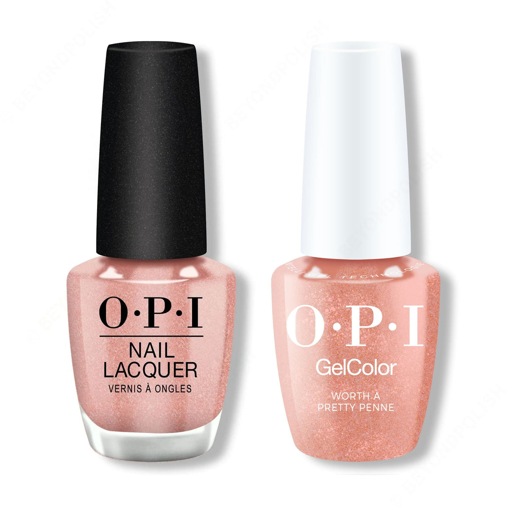 OPI - Intelli-Gel & Lacquer Combo - Worth a Pretty Penne - Salon Quality