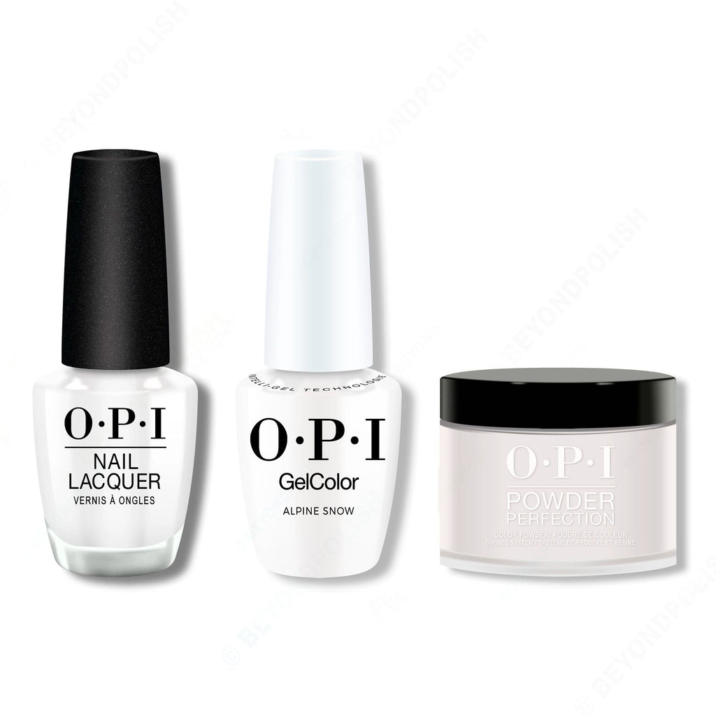 OPI - Intelli-Gel, Lacquer & Dip Combo - Alpine Snow - Salon Quality