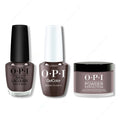 OPI - Intelli-Gel, Lacquer & Dip Combo - Brown To Earth - Salon Quality
