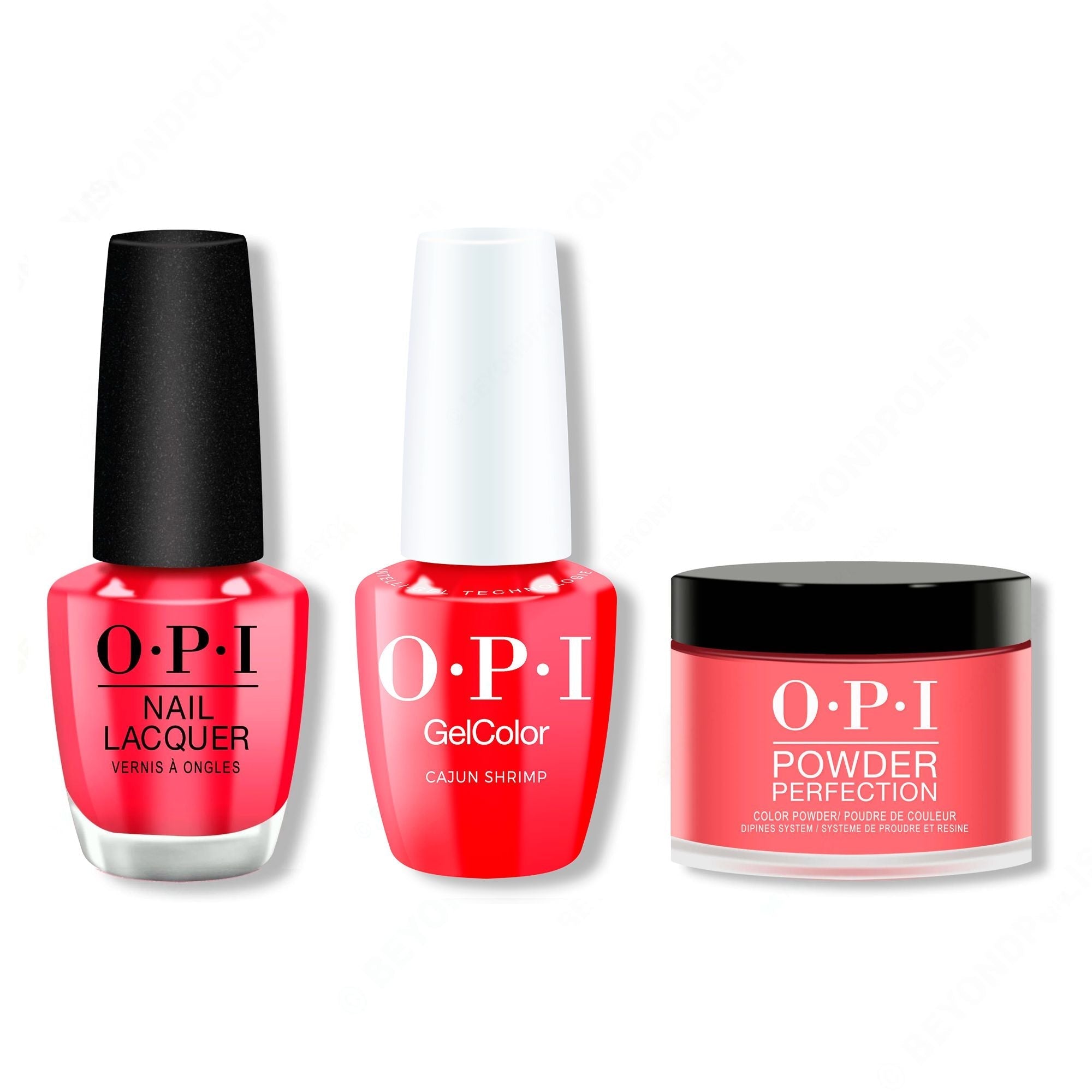 OPI - Intelli-Gel, Lacquer & Dip Combo - Cajun Shrimp - Salon Quality