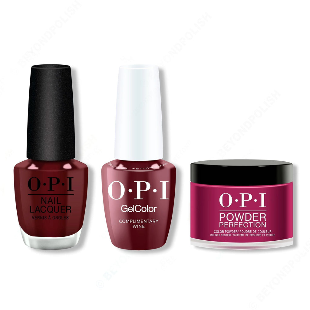 OPI - Intelli-Gel, Lacquer & Dip Combo - Complimentary Wine - Salon Quality