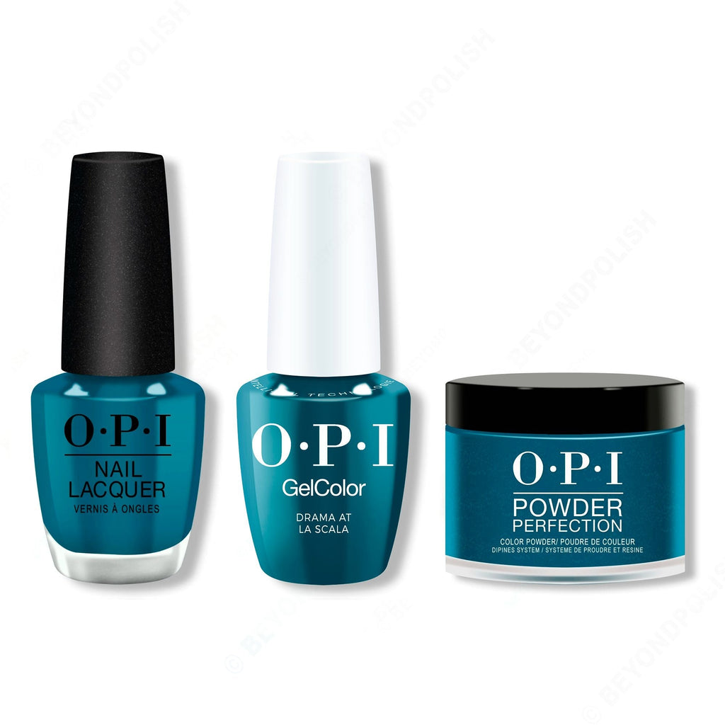 OPI - Intelli-Gel, Lacquer & Dip Combo - Drama at La Scala - Salon Quality