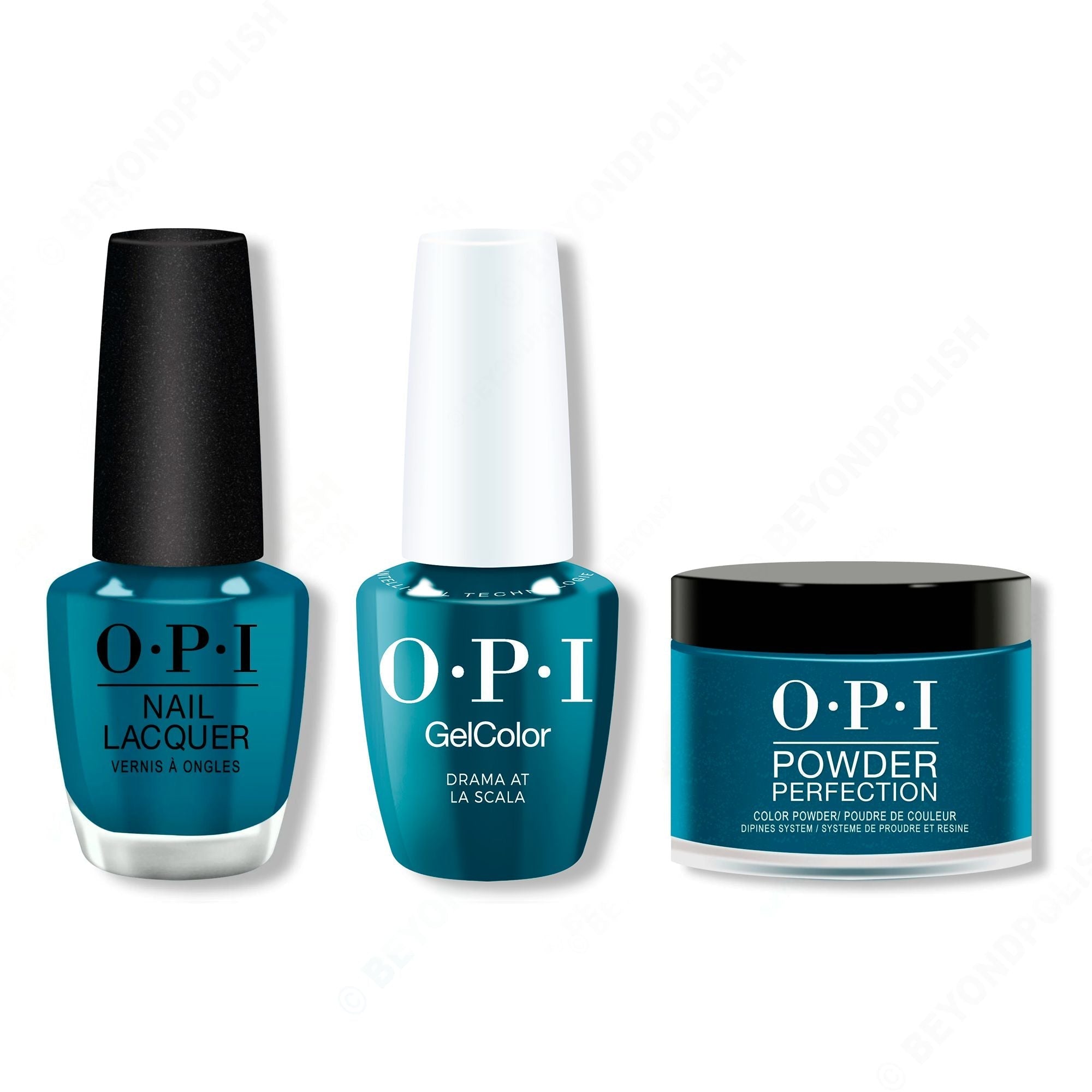 OPI - Intelli-Gel, Lacquer & Dip Combo - Drama at La Scala - Salon Quality