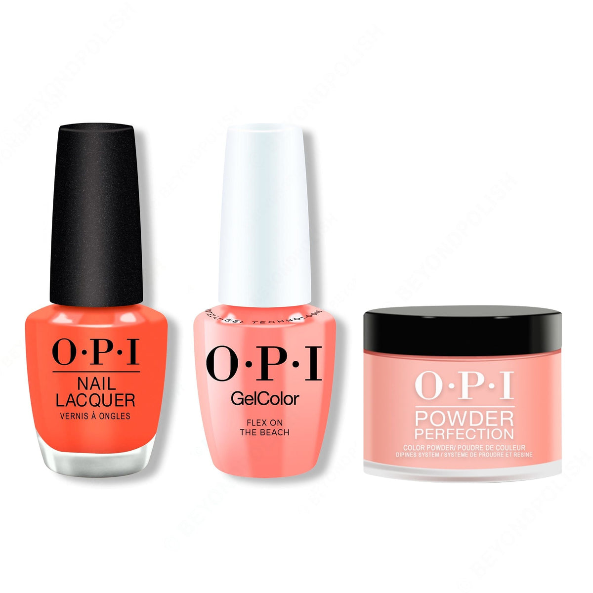 OPI - Intelli-Gel, Lacquer & Dip Combo - Flex On The Beach - Salon Quality