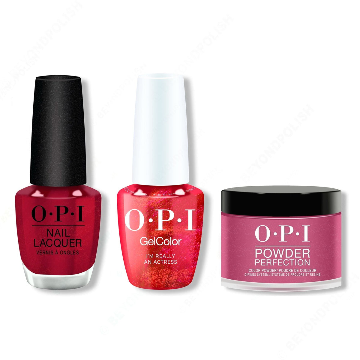 OPI - Intelli-Gel, Lacquer & Dip Combo - I'm Not Really a Waitress - Salon Quality
