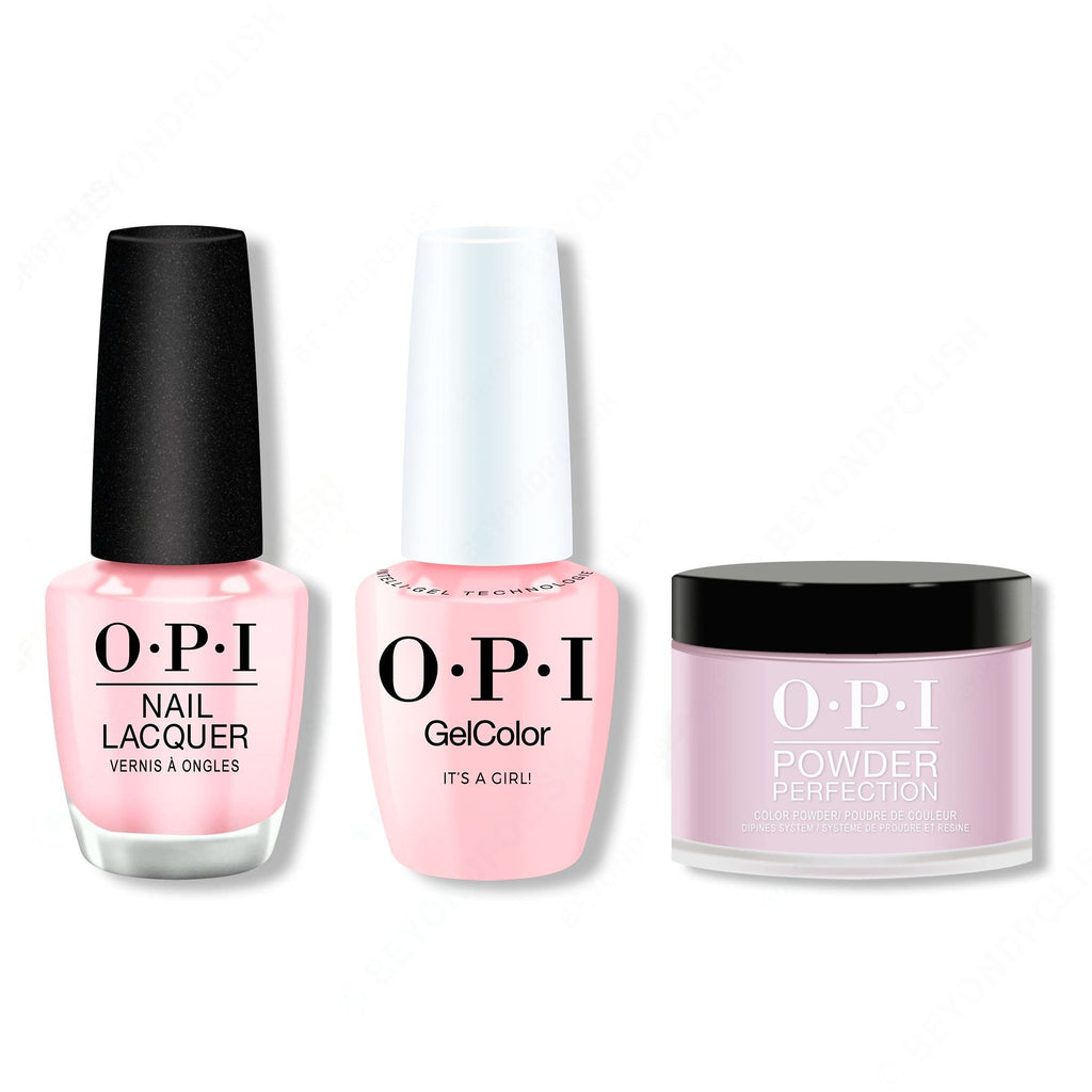 OPI - Intelli-Gel, Lacquer & Dip Combo - It's a Girl! - Salon Quality