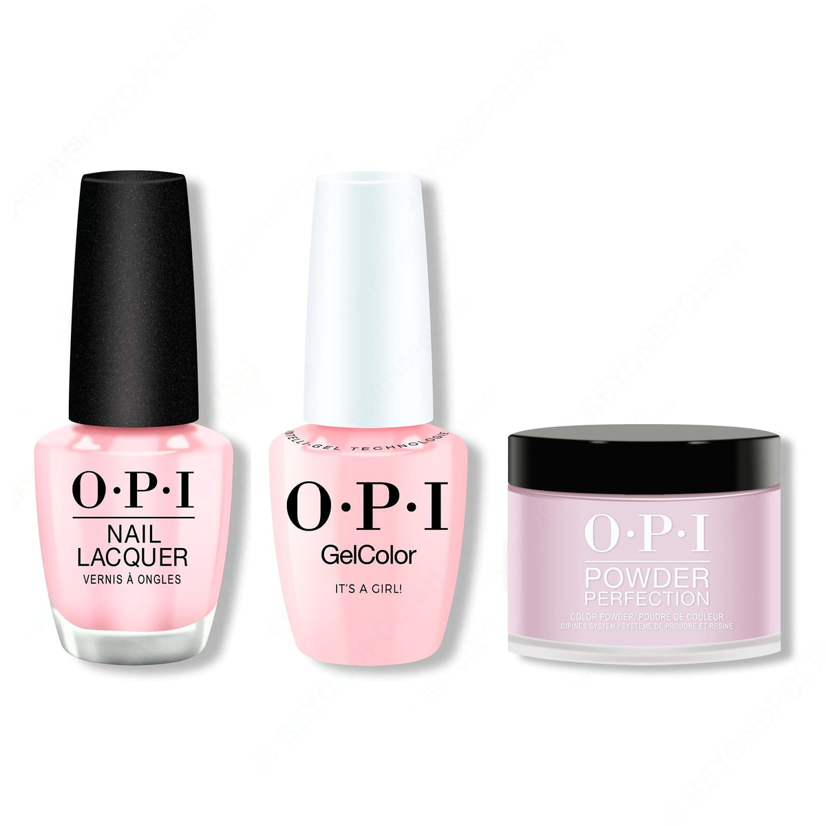 OPI - Intelli-Gel, Lacquer & Dip Combo - It's a Girl! - Salon Quality