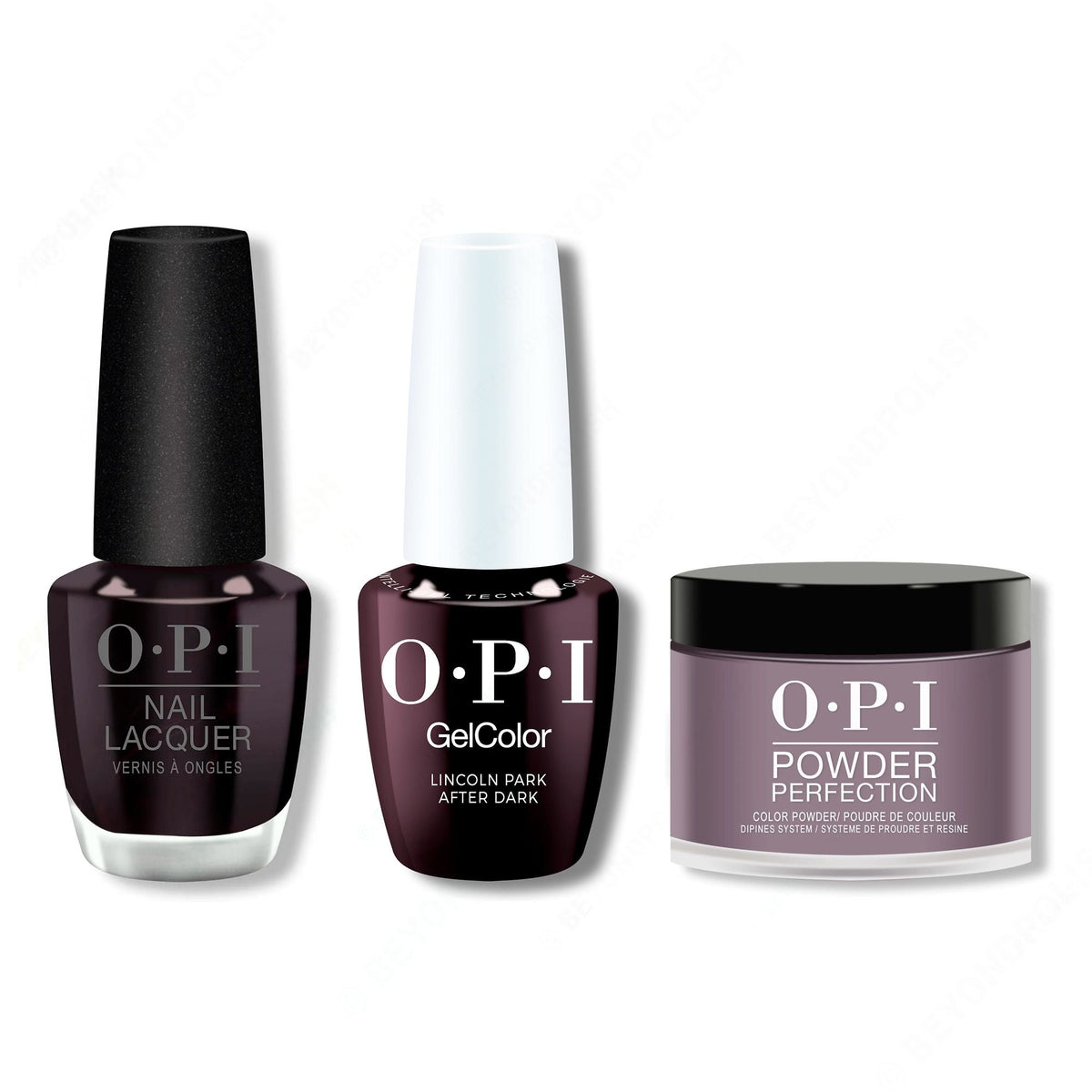 OPI - Intelli-Gel, Lacquer & Dip Combo - Lincoln Park After Dark - Salon Quality