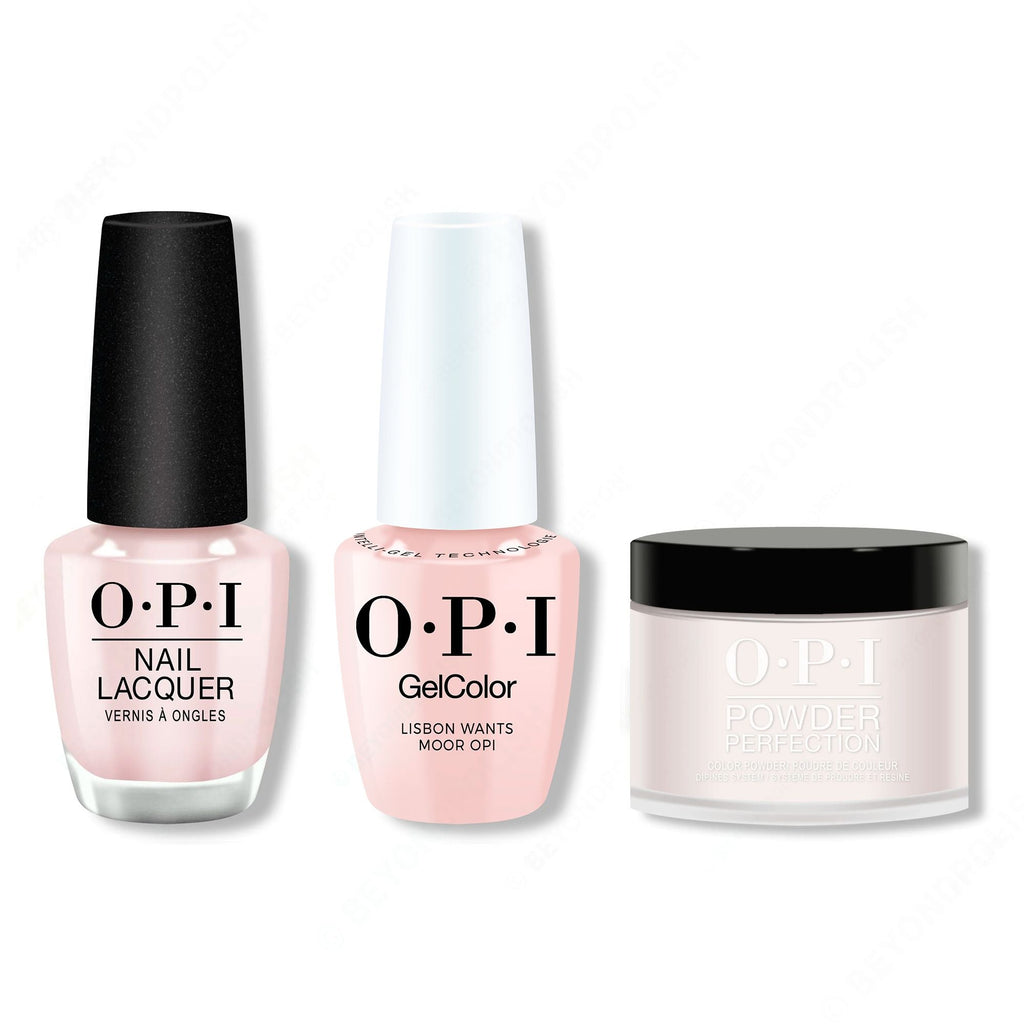 OPI - Intelli-Gel, Lacquer & Dip Combo - Lisbon Wants Moor Opi - Salon Quality