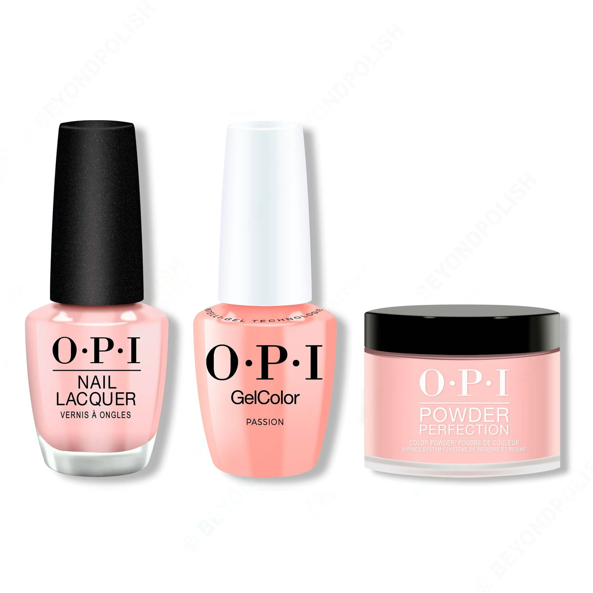 OPI - Intelli-Gel, Lacquer & Dip Combo - Passion - Salon Quality