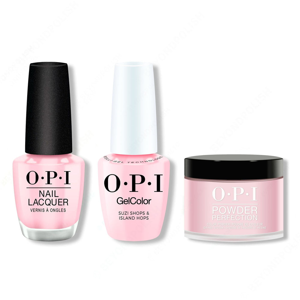 OPI - Intelli-Gel, Lacquer & Dip Combo - Suzi Shops & Island Hops - Salon Quality