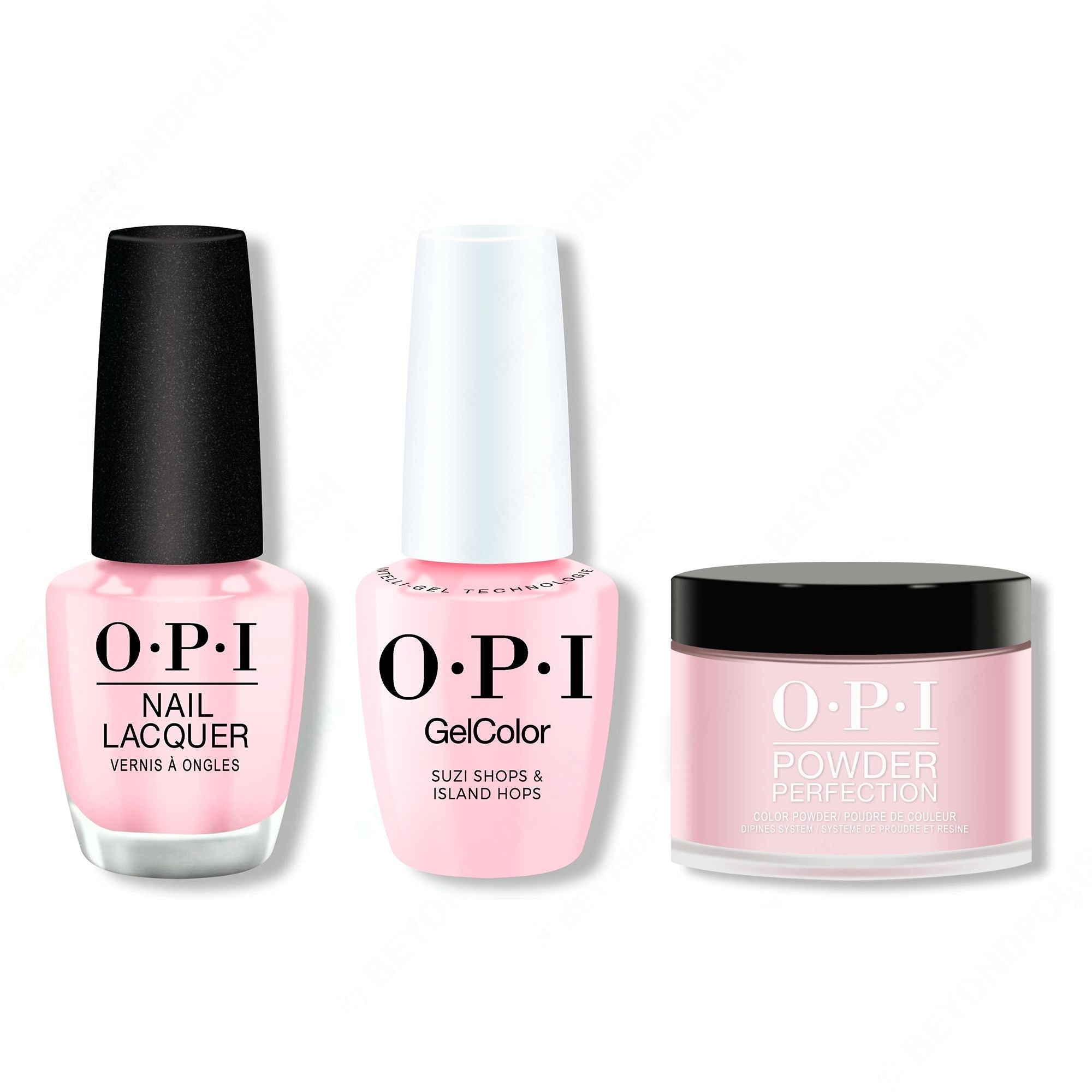 OPI - Intelli-Gel, Lacquer & Dip Combo - Suzi Shops & Island Hops - Salon Quality
