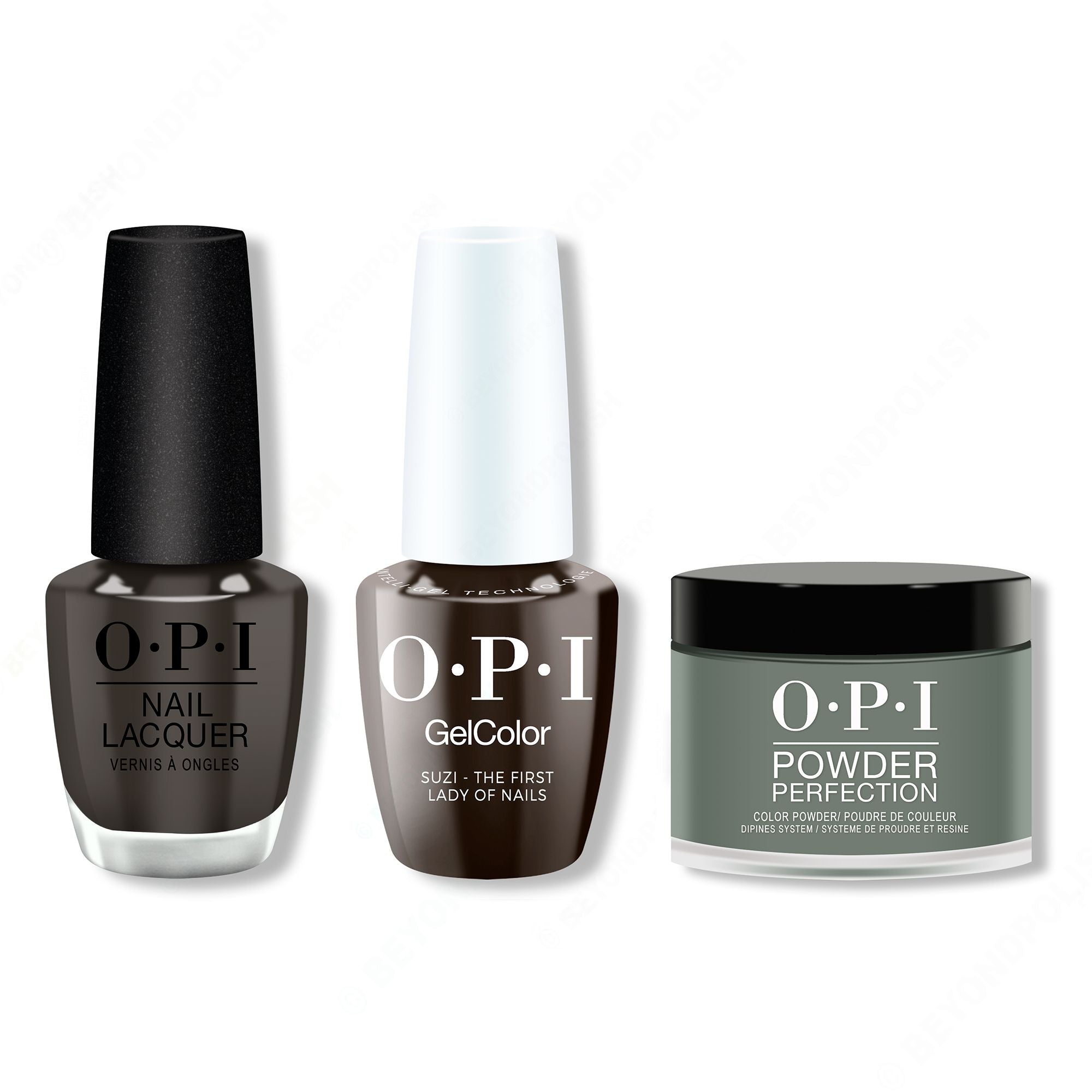 OPI - Intelli-Gel, Lacquer & Dip Combo - Suzi The First Lady Of Nails - Salon Quality