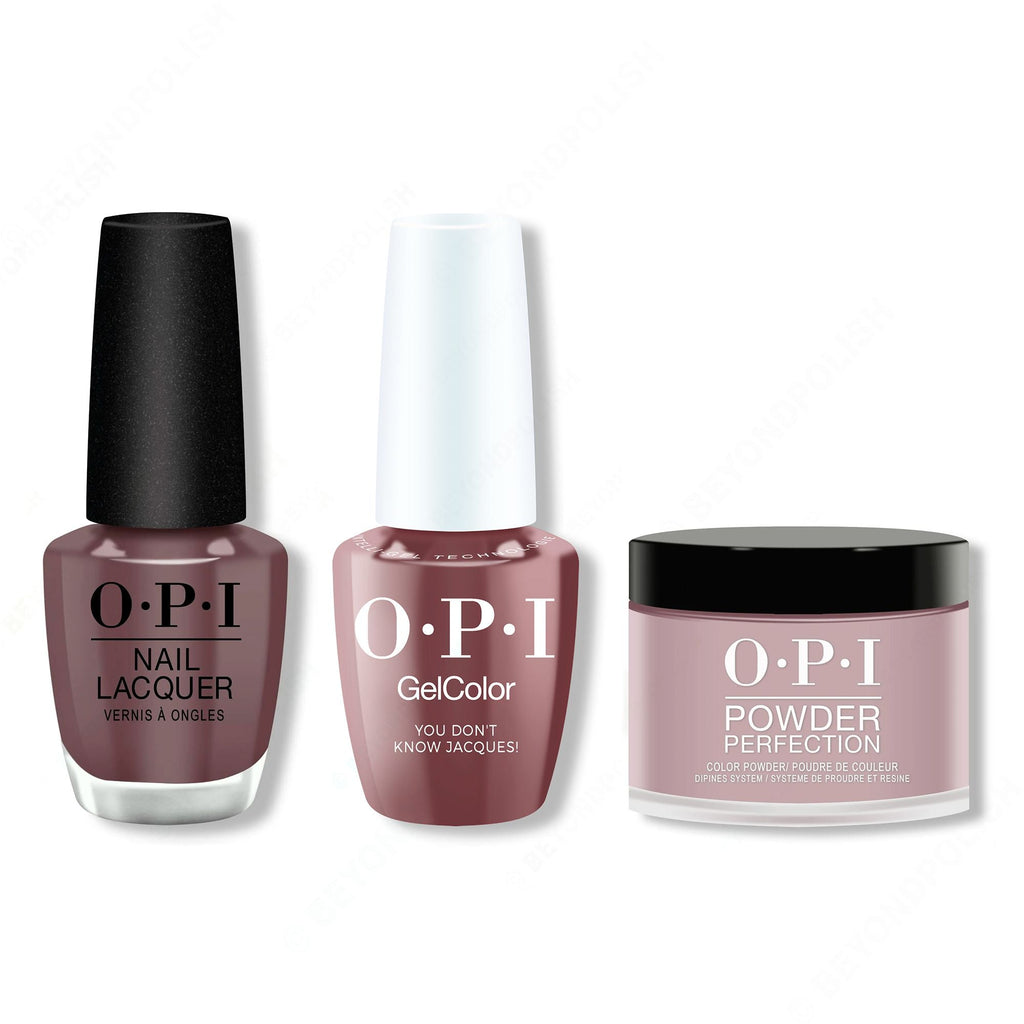 OPI - Intelli-Gel, Lacquer & Dip Combo - You Don't Know Jacques! - Salon Quality