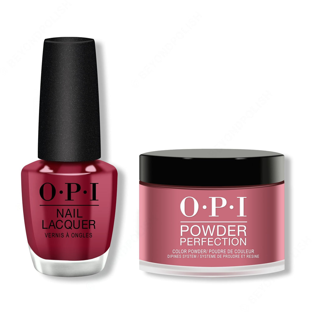 OPI - Lacquer & Dip Combo - Miami Beet - Salon Quality