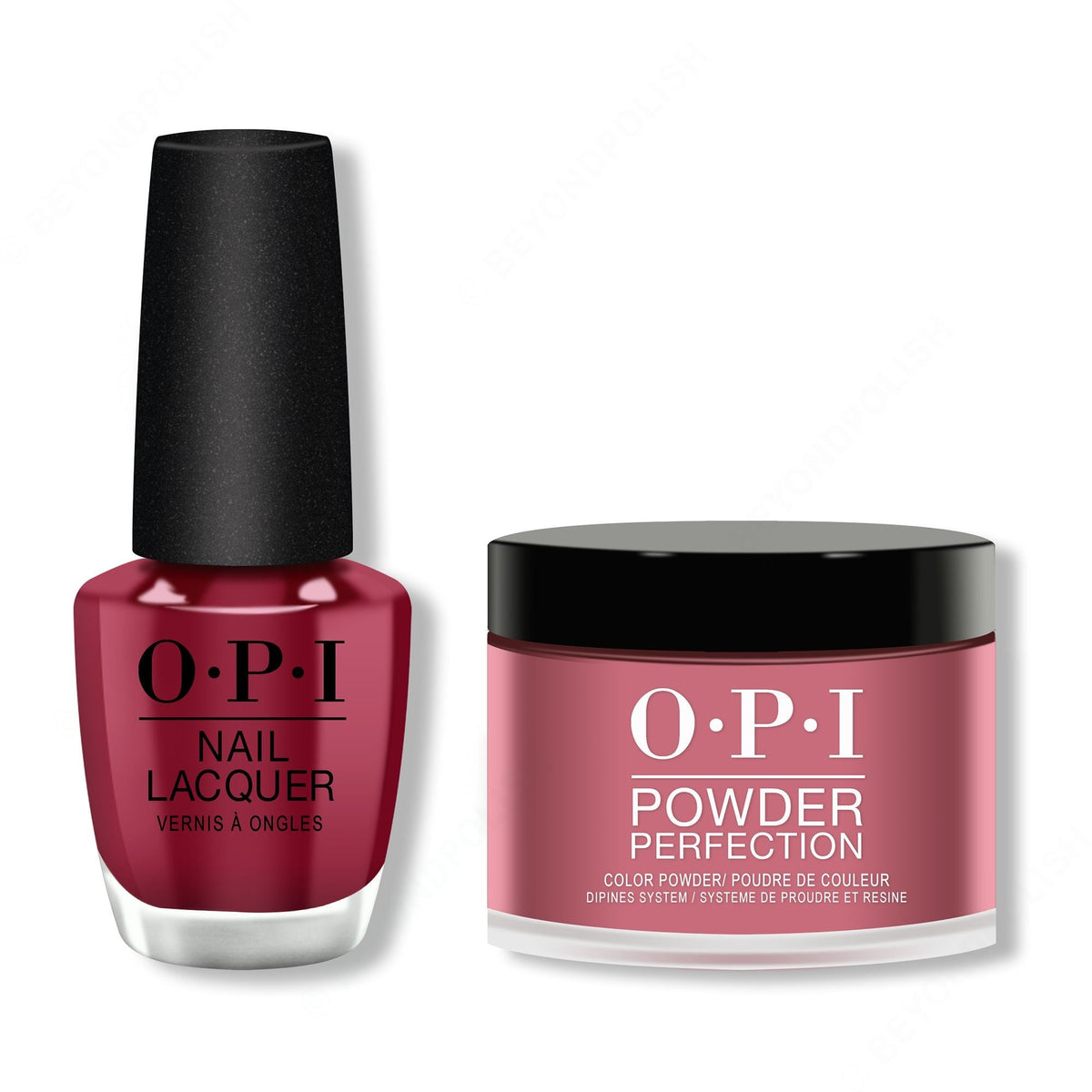OPI - Lacquer & Dip Combo - Miami Beet - Salon Quality