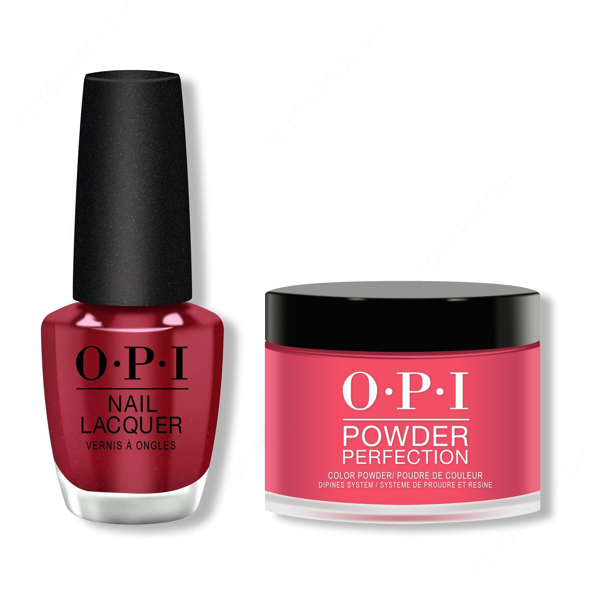 OPI - Lacquer & Dip Combo - OPI Red - Salon Quality