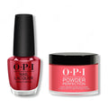 OPI - Lacquer & Dip Combo - Red Hot Rio - Salon Quality
