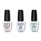 OPI - Nail Lacquer Combo - Base, Top & Air We Go - Salon Quality