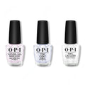 OPI - Nail Lacquer Combo - Base, Top & Alpine Snow 0.5 oz - Salon Quality