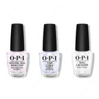 OPI - Nail Lacquer Combo - Base, Top & Alpine Snow 0.5 oz - Salon Quality