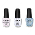 OPI - Nail Lacquer Combo - Base, Top & Angels Flight to Starry Nights - Salon Quality