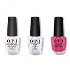 OPI - Nail Lacquer Combo - Base, Top & Aurora Berry-alis 0.5 oz - Salon Quality