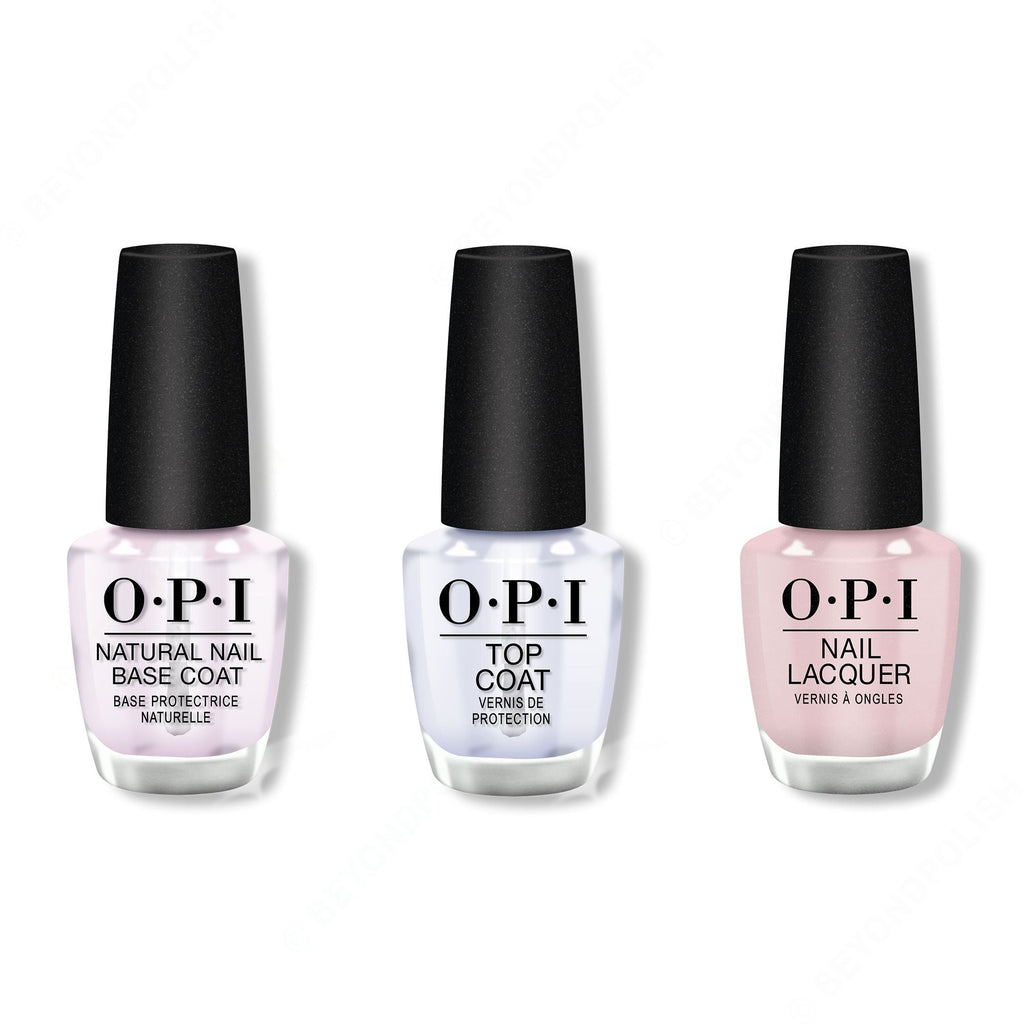 OPI - Nail Lacquer Combo - Base, Top & Baby, Take a Vow 0.5 oz - Salon Quality