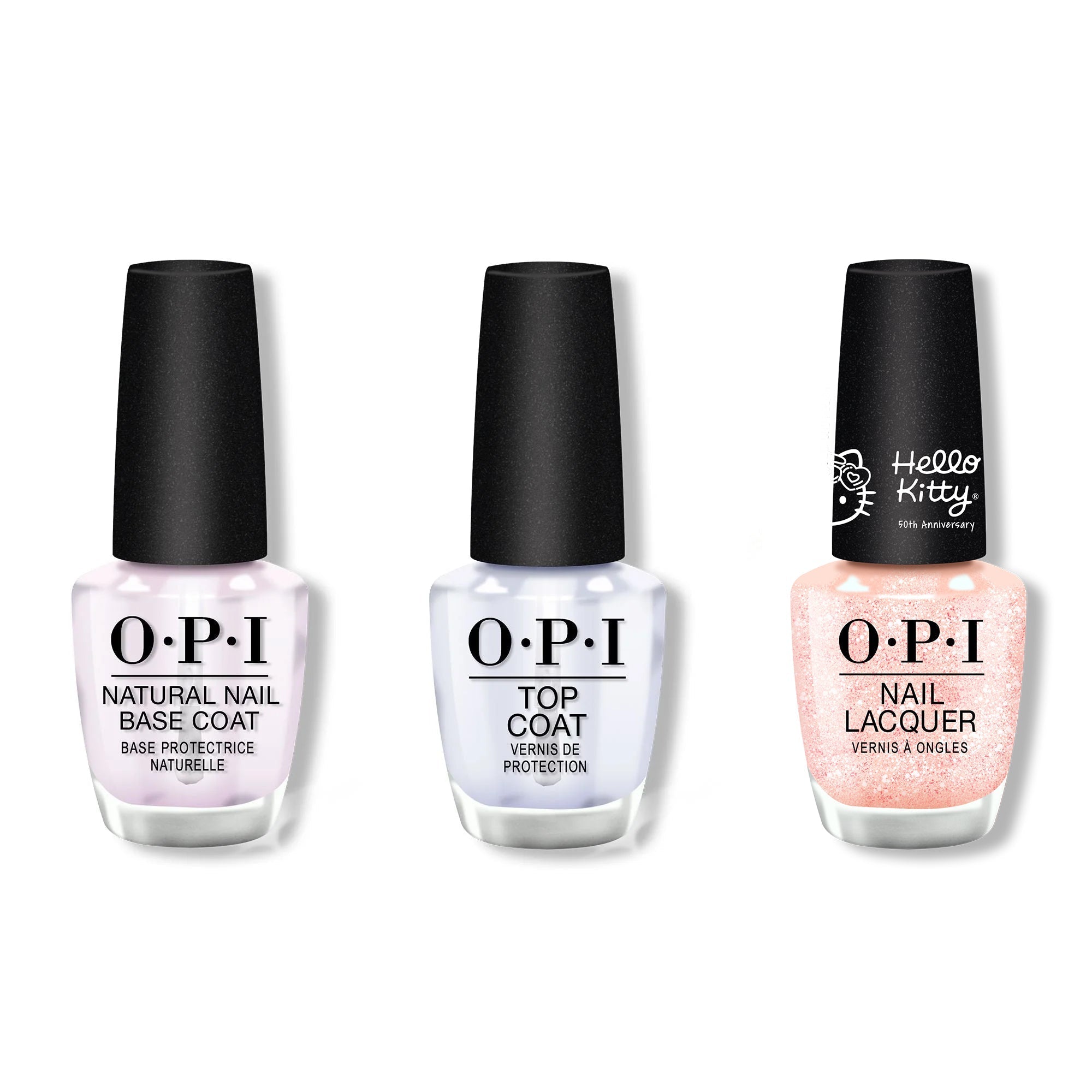 OPI - Nail Lacquer Combo - Base, Top & Big Celebration - Salon Quality