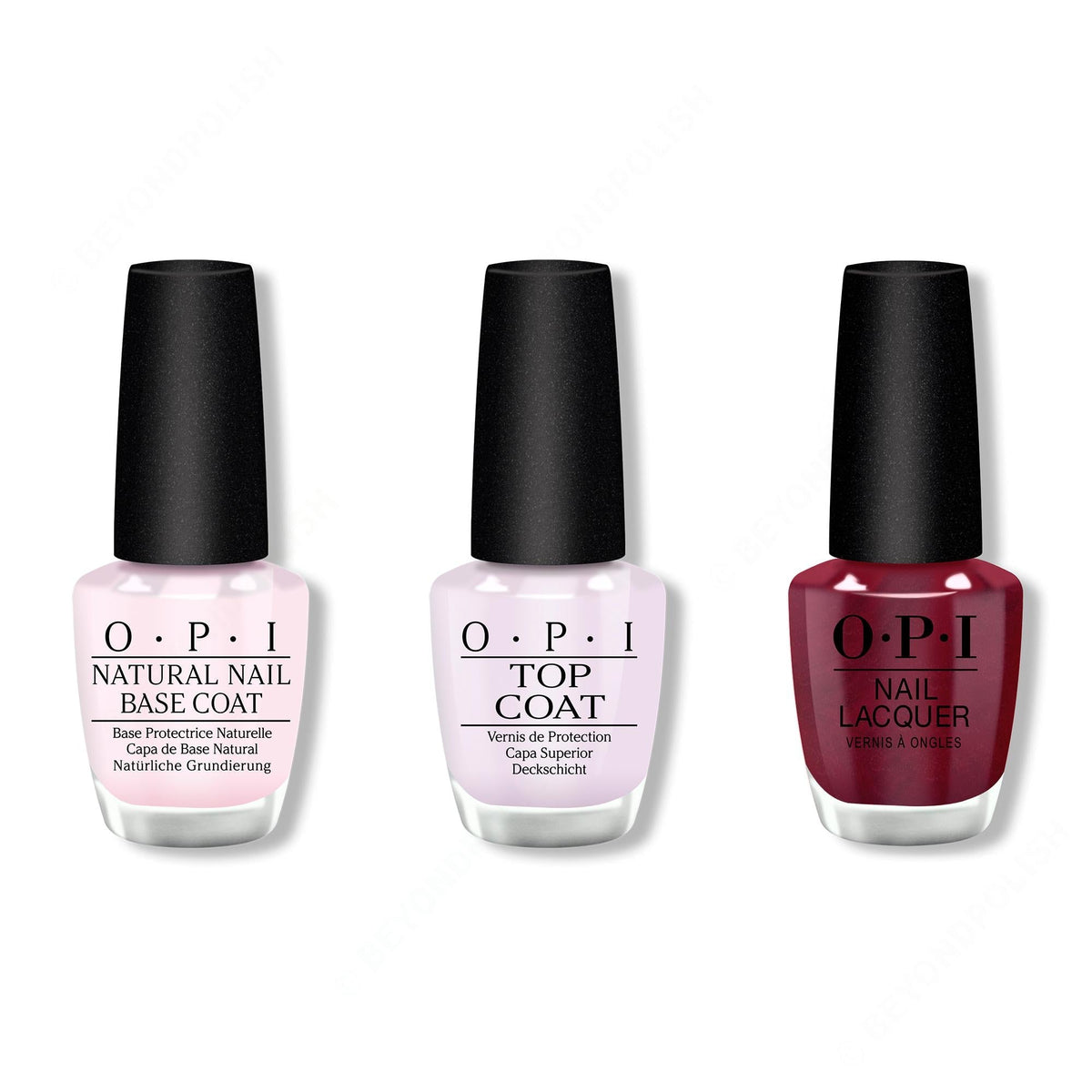 OPI - Nail Lacquer Combo - Base, Top & Big Sagittarius Energy - Salon Quality