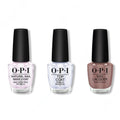 OPI - Nail Lacquer Combo - Base, Top & Bonfire Serenade - Salon Quality