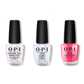 OPI - Nail Lacquer Combo - Base, Top & Bright Where I Belong! - Salon Quality