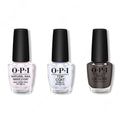 OPI - Nail Lacquer Combo - Base, Top & Brown To Earth - Salon Quality