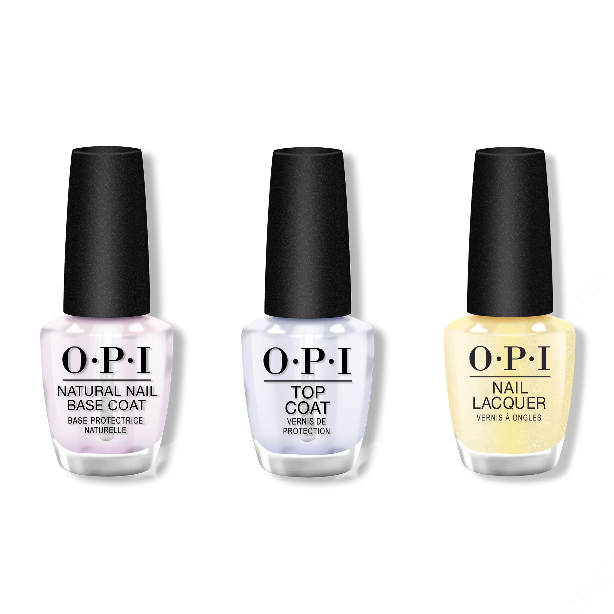 OPI - Nail Lacquer Combo - Base, Top & Buttafly - Salon Quality