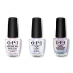 OPI - Nail Lacquer Combo - Base, Top & Case of Glamnesia - Salon Quality