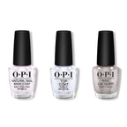 OPI - Nail Lacquer Combo - Base, Top & Chrome Clawz - Salon Quality
