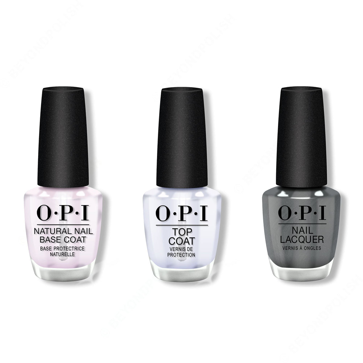 OPI - Nail Lacquer Combo - Base, Top & Clean Slate - Salon Quality