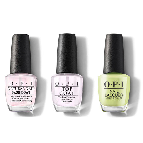 OPI - Nail Lacquer Combo - Base, Top & Clear Your Cash - Salon Quality