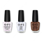 OPI - Nail Lacquer Combo - Base, Top & Cliffside Karaoke - Salon Quality