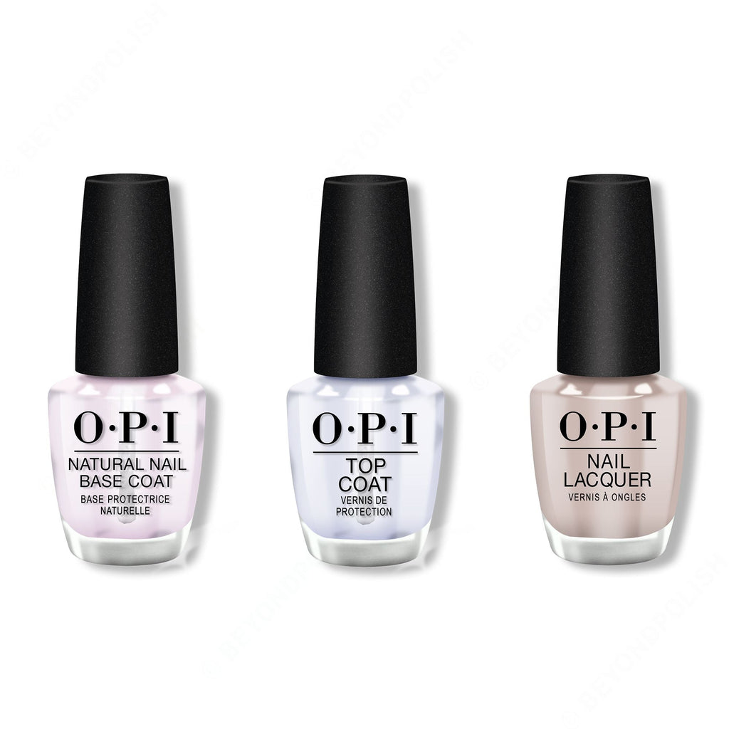 OPI - Nail Lacquer Combo - Base, Top & Coconuts Over OPI 0.5 oz - Salon Quality