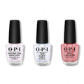 OPI - Nail Lacquer Combo - Base, Top & Cozu-melted in the Sun 0.5 oz - Salon Quality