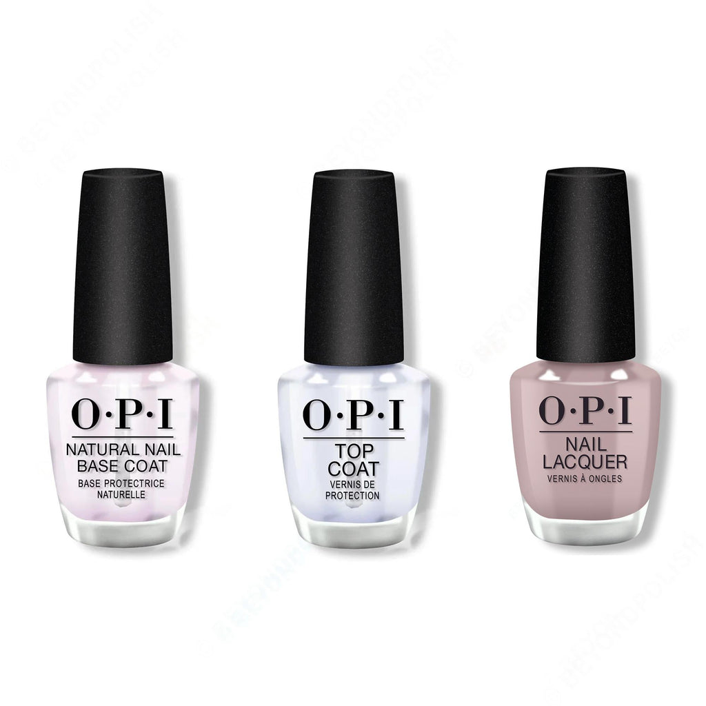 OPI - Nail Lacquer Combo - Base, Top & Crimp and Proper - Salon Quality