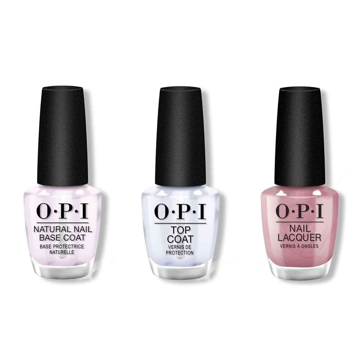 OPI - Nail Lacquer Combo - Base, Top & Cyborn Again - Salon Quality
