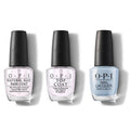 OPI - Nail Lacquer Combo - Base, Top & Did You See Those Mussels 0.5 oz - Salon Quality
