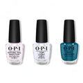 OPI - Nail Lacquer Combo - Base, Top & Drama At La Scala 0.5 oz - Salon Quality