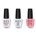 OPI - Nail Lacquer Combo - Base, Top & Elephantastic Pink 0.5 oz - Salon Quality