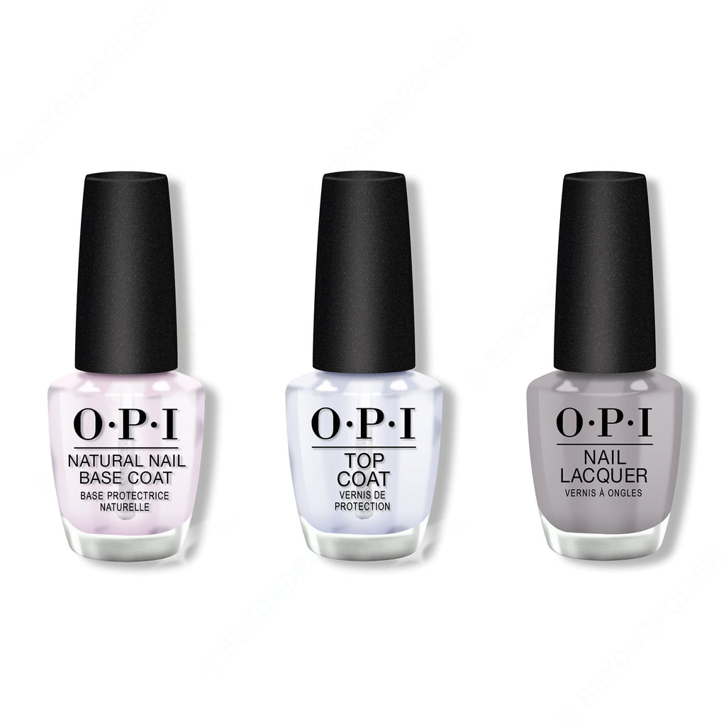 OPI - Nail Lacquer Combo - Base, Top & Engage-meant to Be 0.5 oz - Salon Quality
