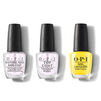 OPI - Nail Lacquer Combo - Base, Top & Exotic Birds Do Not Tweet 0.5 oz - Salon Quality