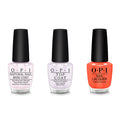 OPI - Nail Lacquer Combo - Base, Top & Flex On The Beach - Salon Quality