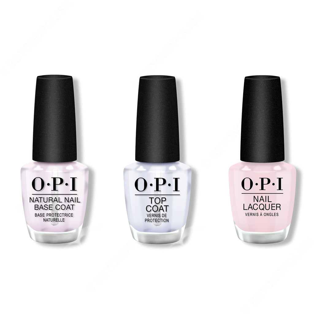 OPI - Nail Lacquer Combo - Base, Top & From Dusk til Dune - Salon Quality